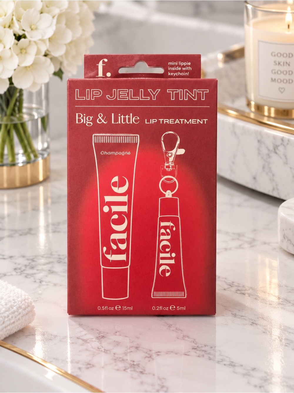 Facile Big & Little Lip Jelly Tint in Champagne - BNIB, Limited Edition!